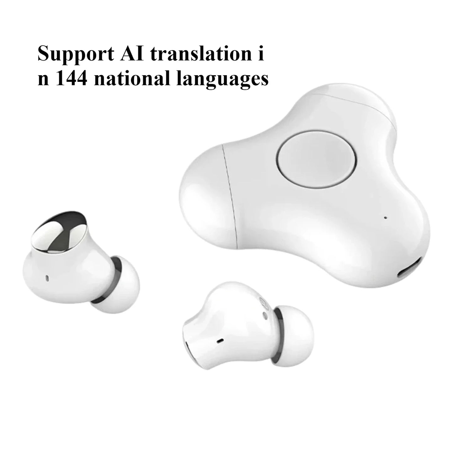 AI 144-Language Translator, Rotating Finger Grip Open-Ear Wireless Bluetooth Headset 2026 NEW AONEZ