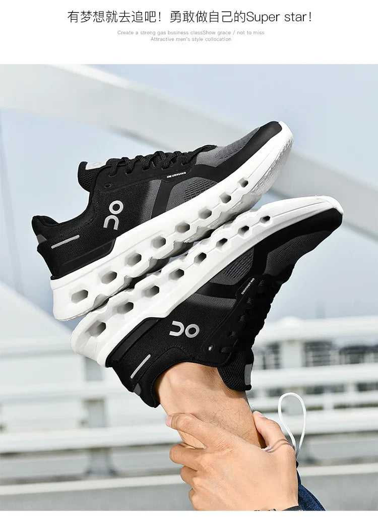 2025 New running shoes - Men's fashionable sports shoes - outdoor fitness training shoes, shock-absorbing running shoes