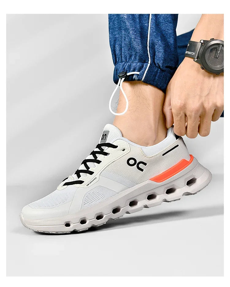 2025 New running shoes - Men's fashionable sports shoes - outdoor fitness training shoes, shock-absorbing running shoes