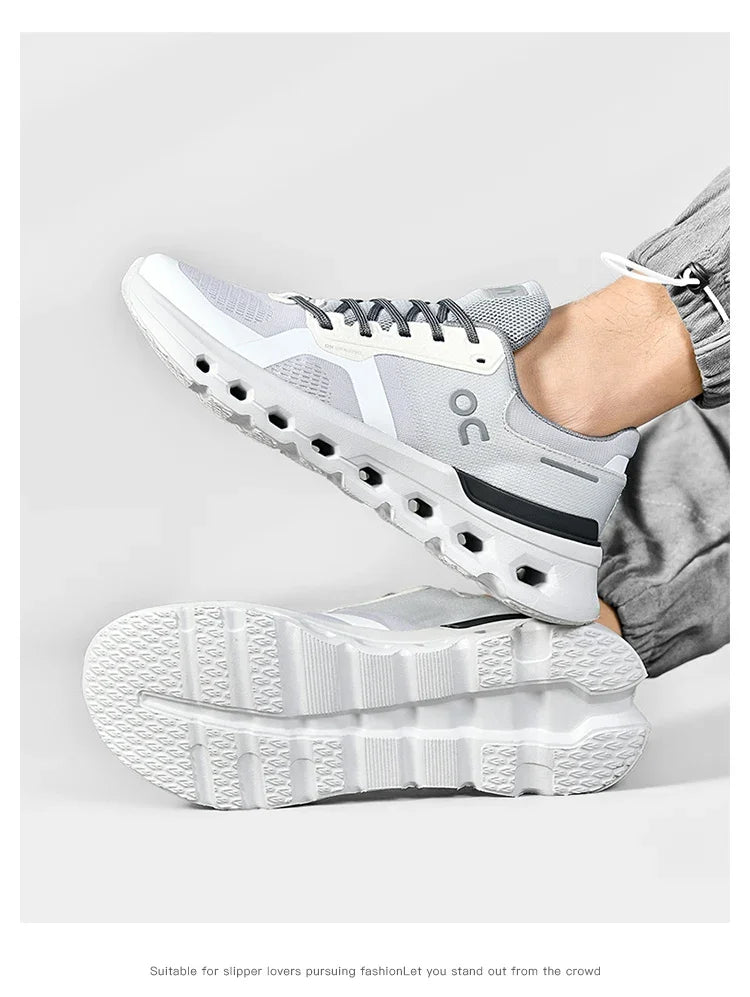 2025 New running shoes - Men's fashionable sports shoes - outdoor fitness training shoes, shock-absorbing running shoes