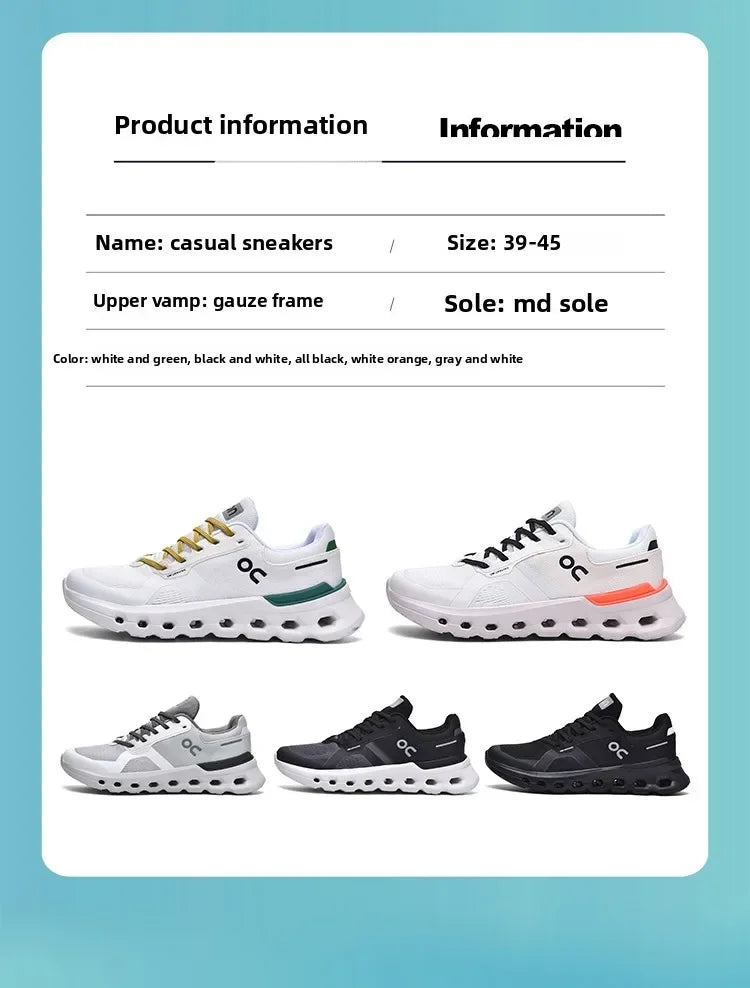 2025 New running shoes - Men's fashionable sports shoes - outdoor fitness training shoes, shock-absorbing running shoes