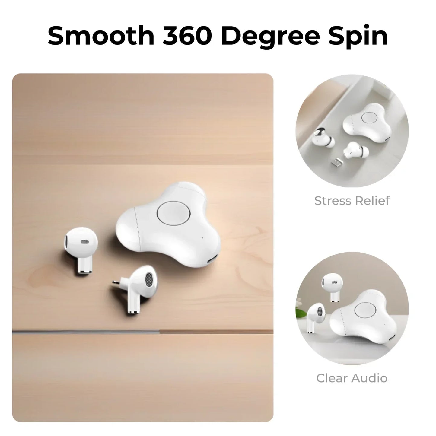 AI 144-Language Translator, Rotating Finger Grip Open-Ear Wireless Bluetooth Headset 2026 NEW AONEZ