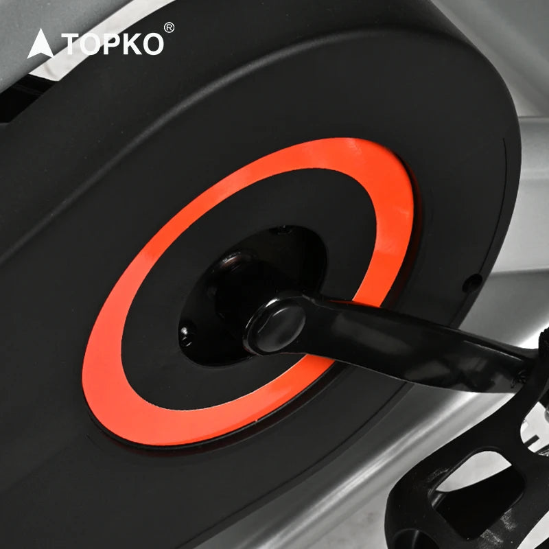 TOPKO US Warehouse Intelligrnt Counting Comfortable Spinning Bike  Household Gym Fitness Exercise  Spinning Bike Machine