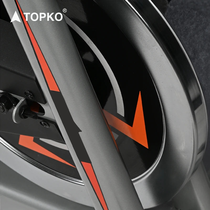 TOPKO US Warehouse Intelligrnt Counting Comfortable Spinning Bike  Household Gym Fitness Exercise  Spinning Bike Machine