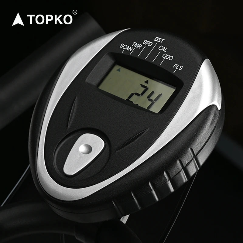 TOPKO US Warehouse Intelligrnt Counting Comfortable Spinning Bike  Household Gym Fitness Exercise  Spinning Bike Machine