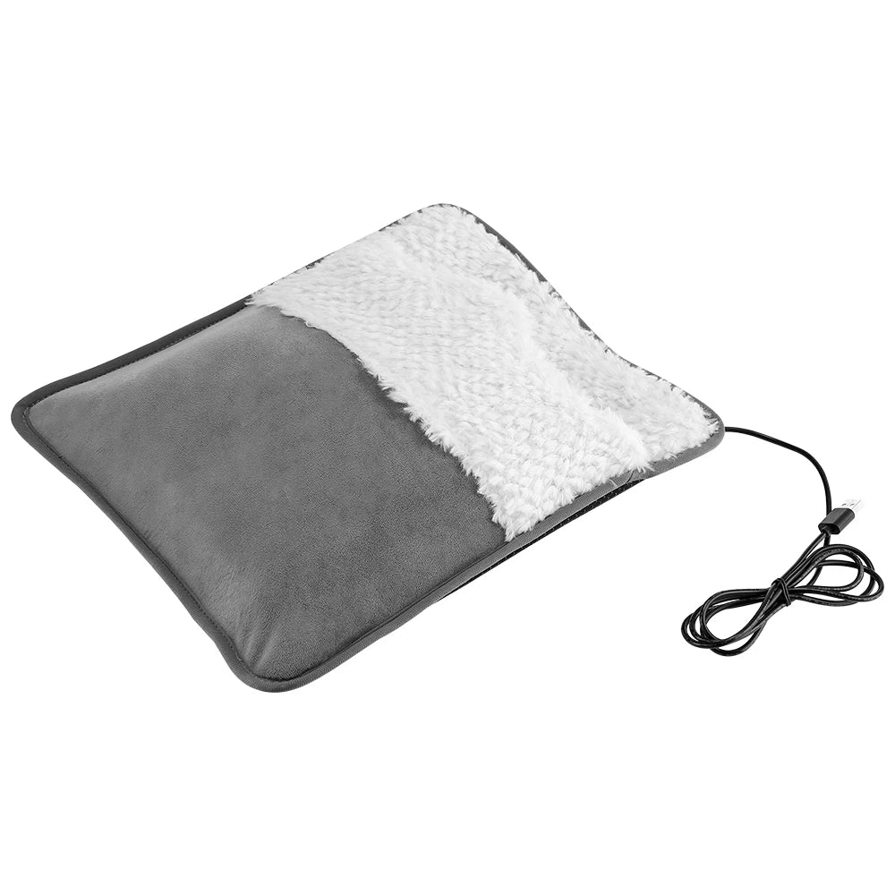 USB Winter Heating Foot Mat  super comfortable Office Home Washable Electric Heating Foot Pad Warm Feet Heater Soft Portable Electric Heater