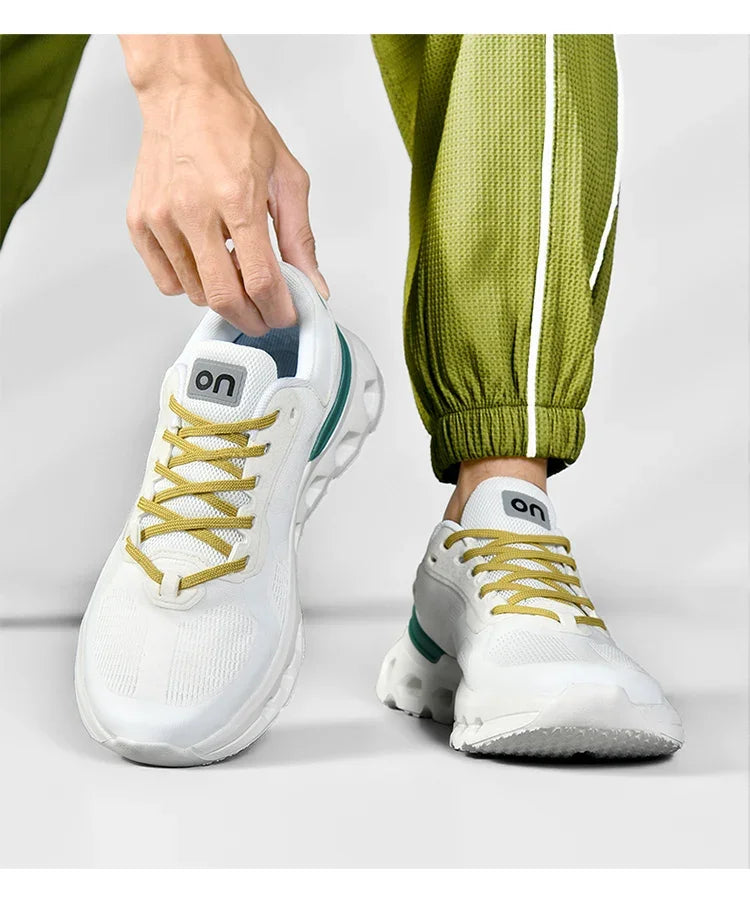 2025 New running shoes - Men's fashionable sports shoes - outdoor fitness training shoes, shock-absorbing running shoes