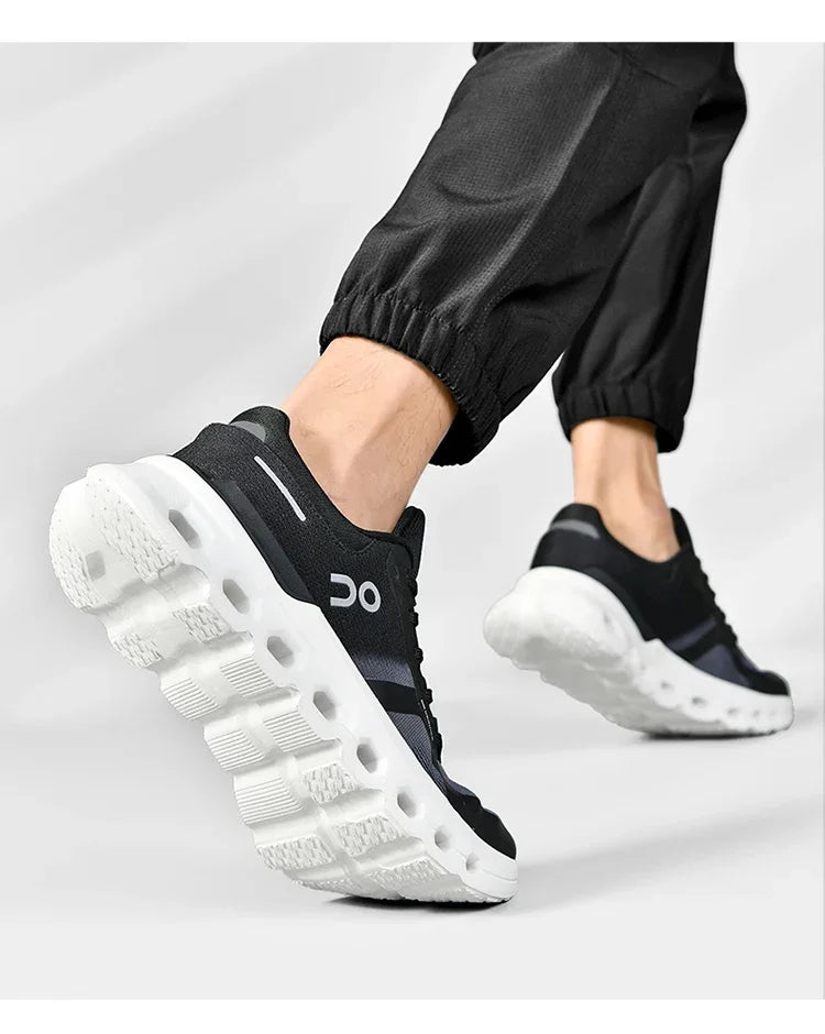 2025 New running shoes - Men's fashionable sports shoes - outdoor fitness training shoes, shock-absorbing running shoes