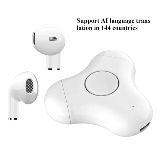 AI 144-Language Translator, Rotating Finger Grip Open-Ear Wireless Bluetooth Headset 2026 NEW AONEZ