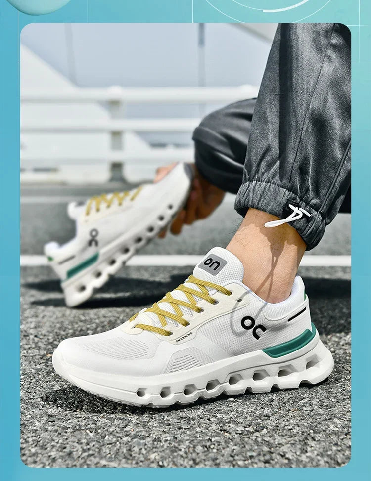 2025 New running shoes - Men's fashionable sports shoes - outdoor fitness training shoes, shock-absorbing running shoes