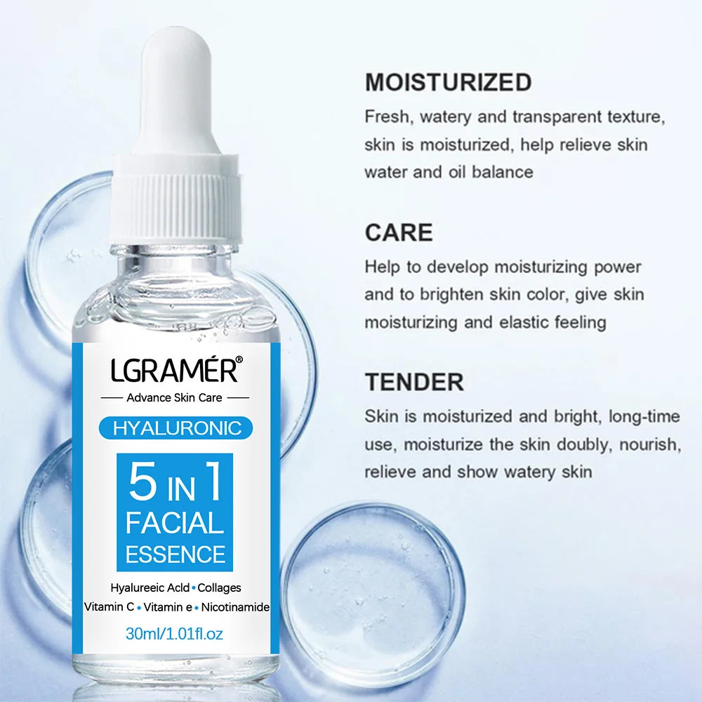 Hyaluronic organic Facial Essence Deeply Moisturizes and Brightens Skin Tone To Eliminate Dull Facial Essence Korean Skin  Product