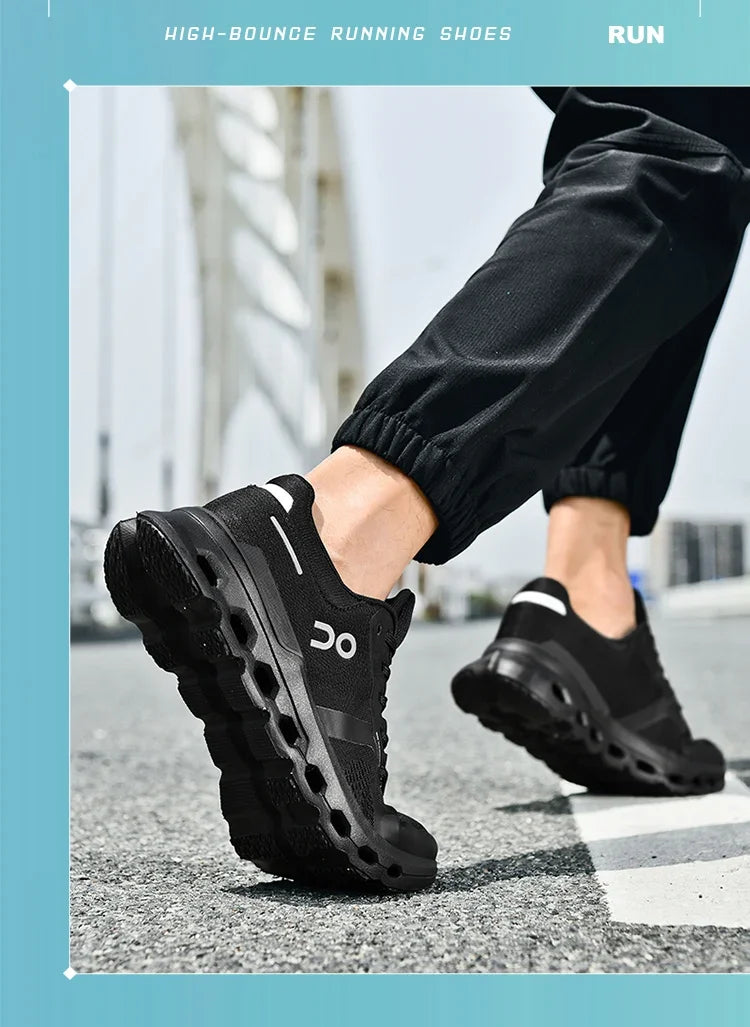 2025 New running shoes - Men's fashionable sports shoes - outdoor fitness training shoes, shock-absorbing running shoes