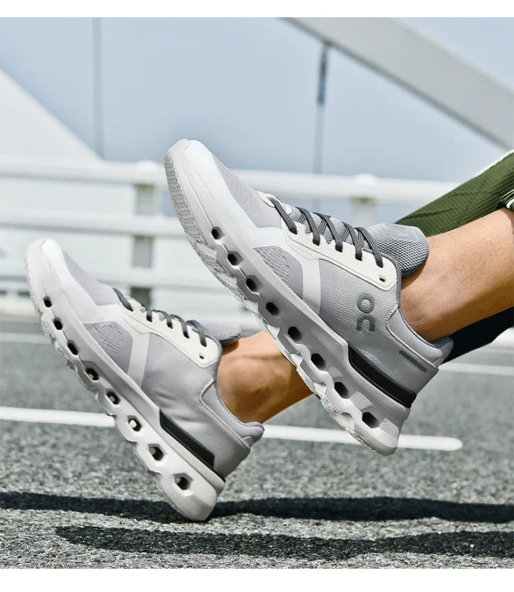 2025 New running shoes - Men's fashionable sports shoes - outdoor fitness training shoes, shock-absorbing running shoes