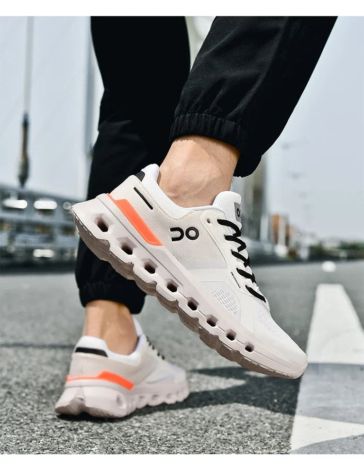 2025 New running shoes - Men's fashionable sports shoes - outdoor fitness training shoes, shock-absorbing running shoes
