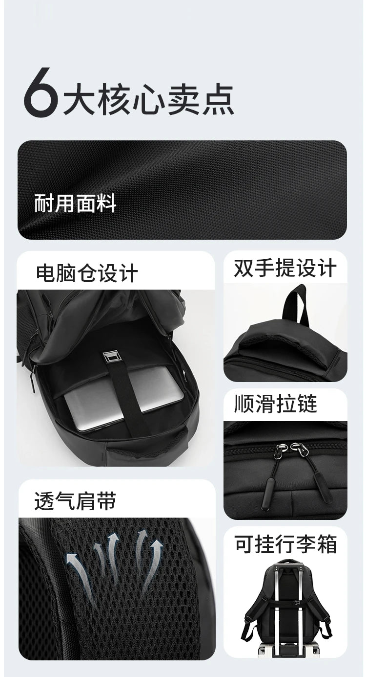 High Quality Student's School Bags Large Capacity Computer Bag Waterproof Man's Backpack Fashion Shoulder Bag Handbag For Women